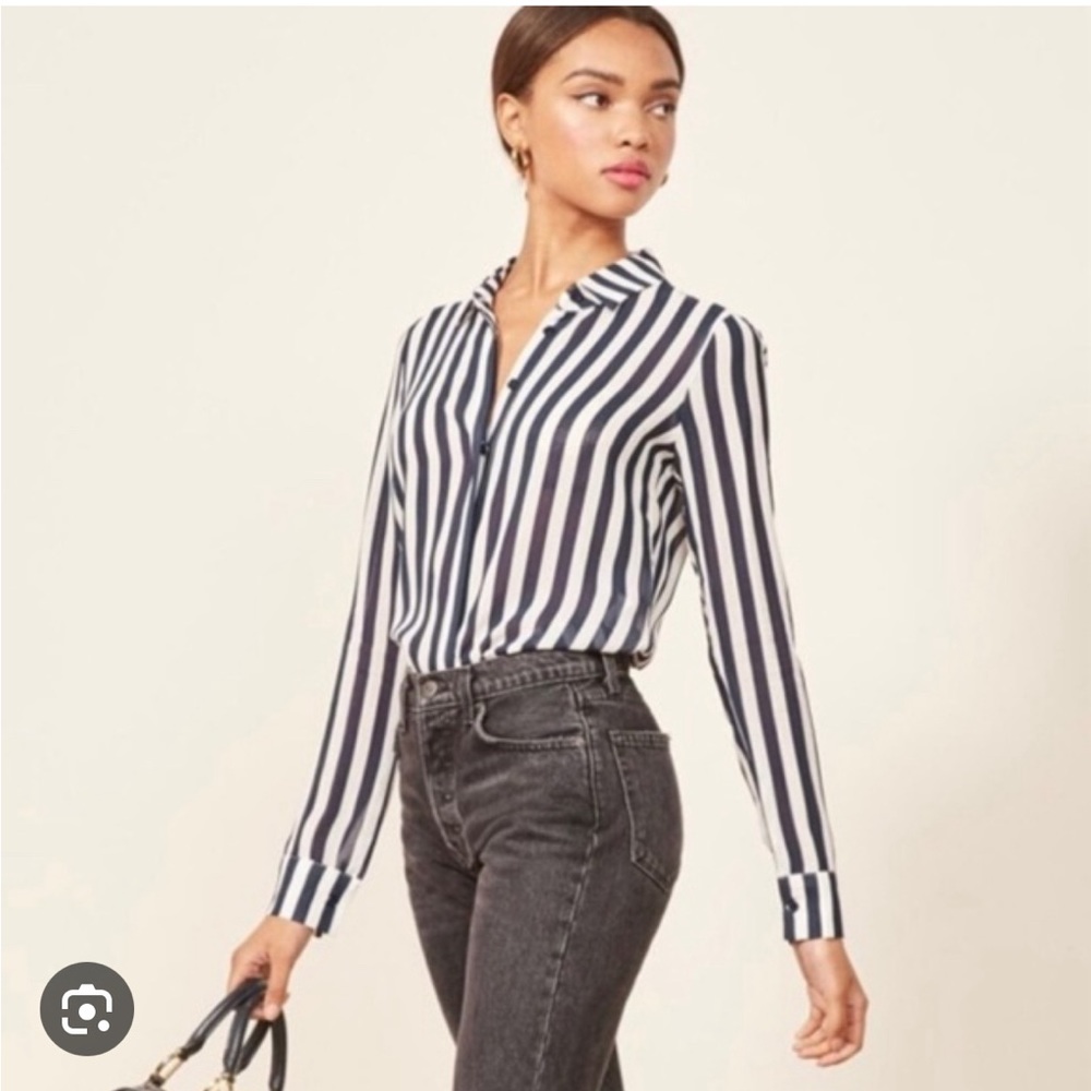 Reformation Violet Top, Size Small
